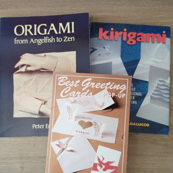 Origami Kirigami 3D greeting card making books bundle lot of 3 - Picture 1 of 14